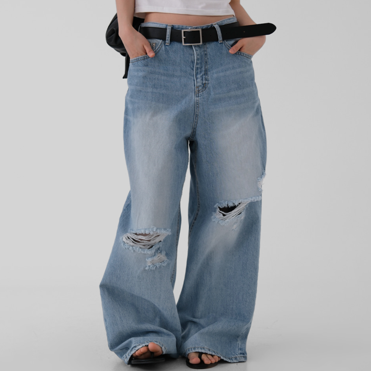 [AUTUMN] Surfer Damage Denim Pants