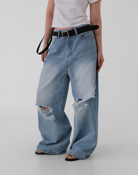 [AUTUMN] Surfer Damage Denim Pants