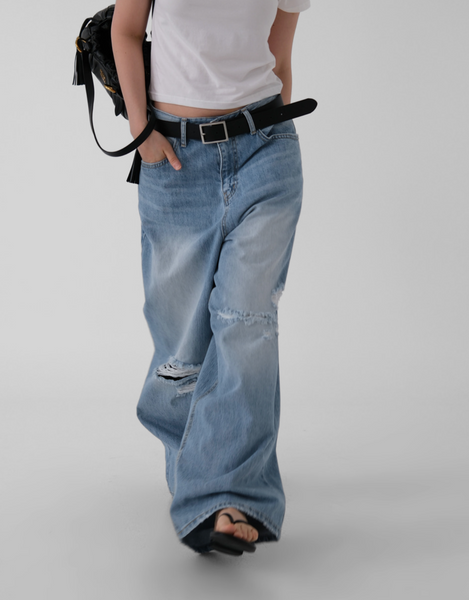 [AUTUMN] Surfer Damage Denim Pants