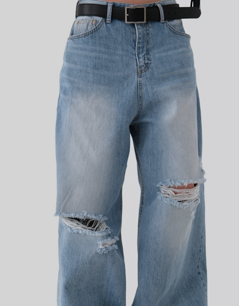 [AUTUMN] Surfer Damage Denim Pants