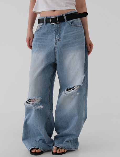 [AUTUMN] Surfer Damage Denim Pants