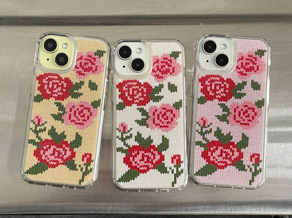 [delphin] ROSES KNIT HARD JELLY CASE