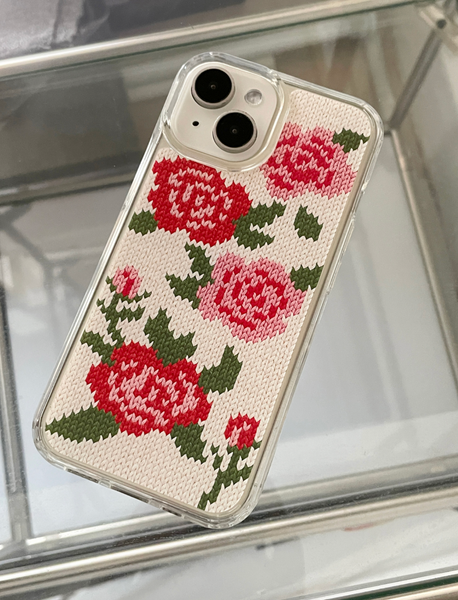 [delphin] ROSES KNIT HARD JELLY CASE