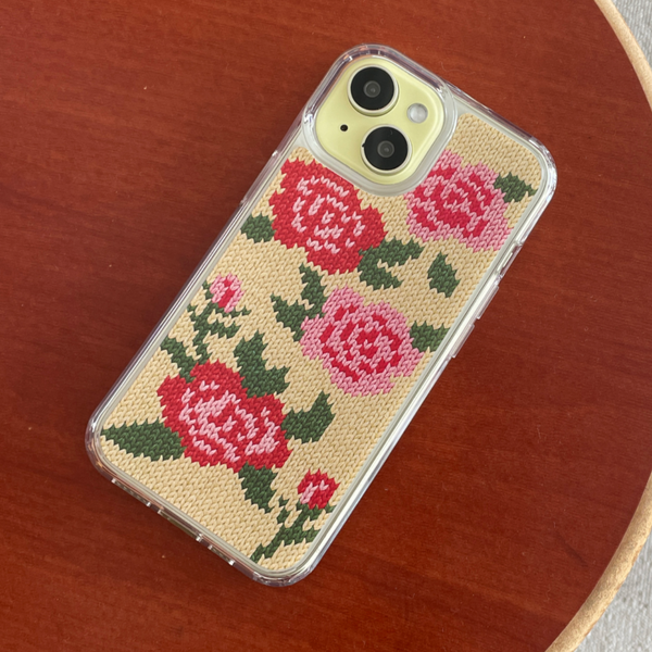 [delphin] ROSES KNIT HARD JELLY CASE