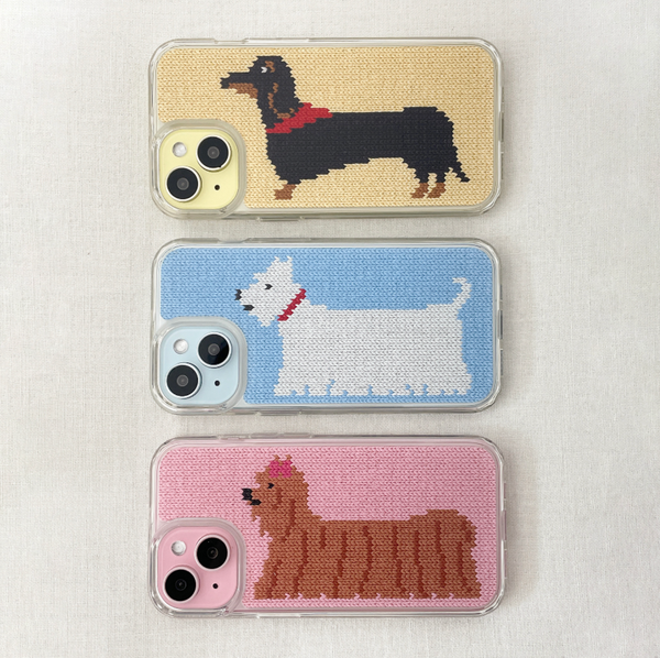 [delphin] DOGS KNIT HARD JELLY CASE