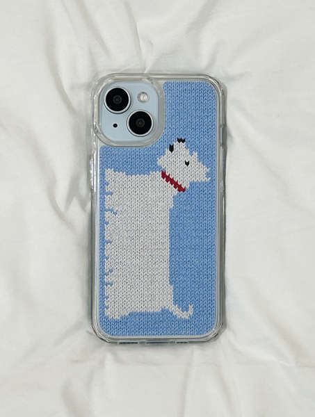 [delphin] DOGS KNIT HARD JELLY CASE