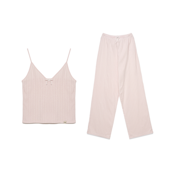 [NOIRNINE] Slip Pajama Set [PINK]