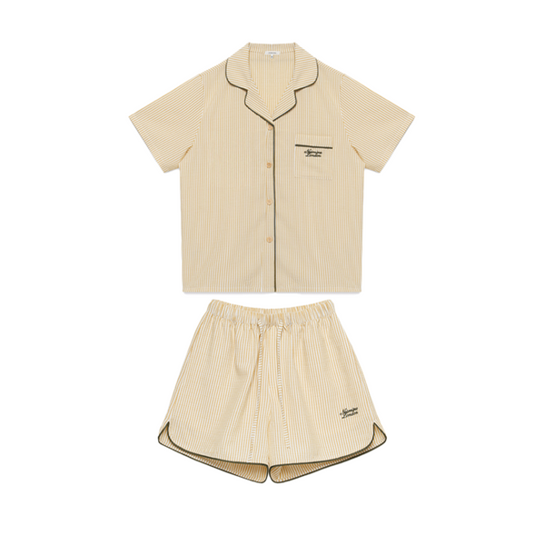 [NOIRNINE] Stripe Pajama Set [YELLOW]