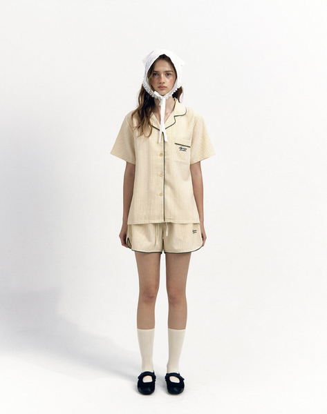 [NOIRNINE] Stripe Pajama Set [YELLOW]