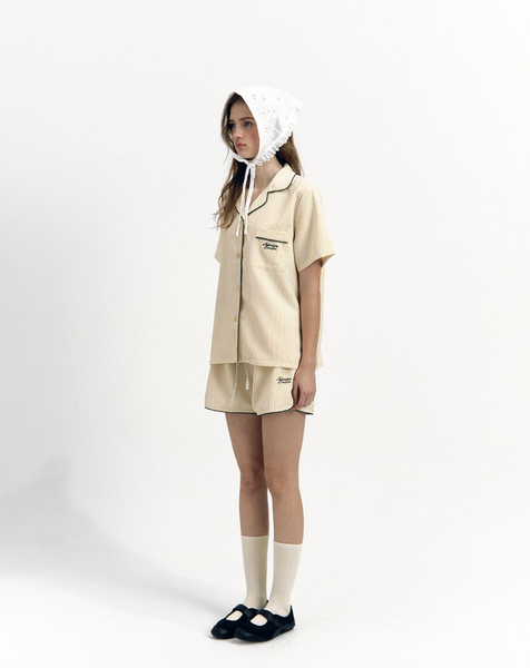 [NOIRNINE] Stripe Pajama Set [YELLOW]