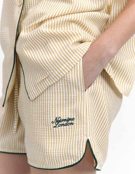 [NOIRNINE] Stripe Pajama Set [YELLOW]