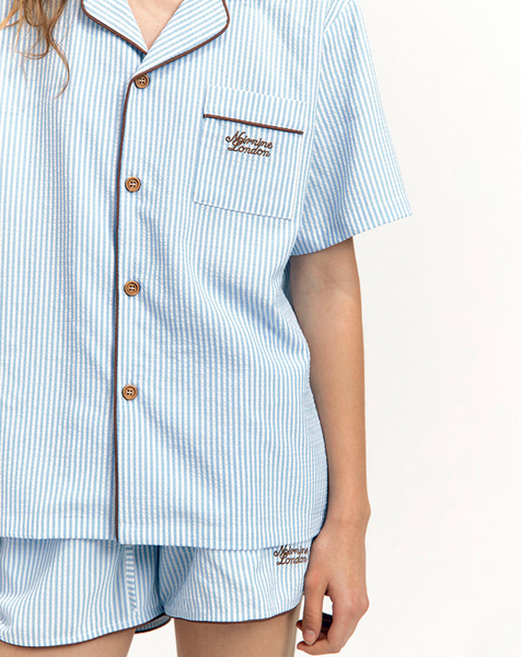 [NOIRNINE] Stripe Pajama Set [BLUE]