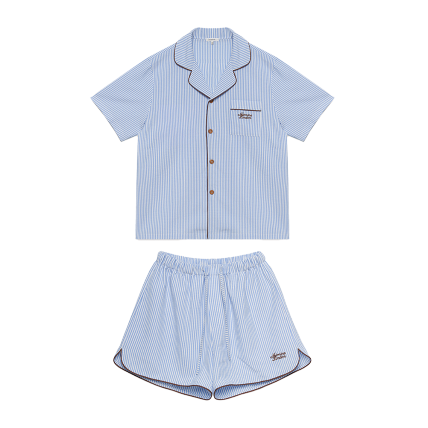 [NOIRNINE] UNISEX Stripe Pajama Set [BLUE]
