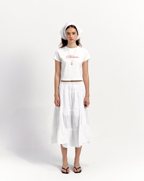 [NOIRNINE] Noir Supima Cotton T-shirts [WHITE]