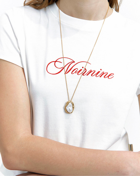 [NOIRNINE] Noir Supima Cotton T-shirts [WHITE]