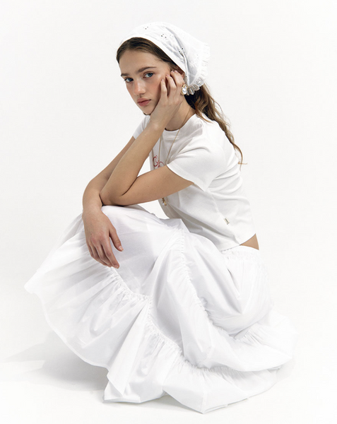 [NOIRNINE] Noir Supima Cotton T-shirts [WHITE]