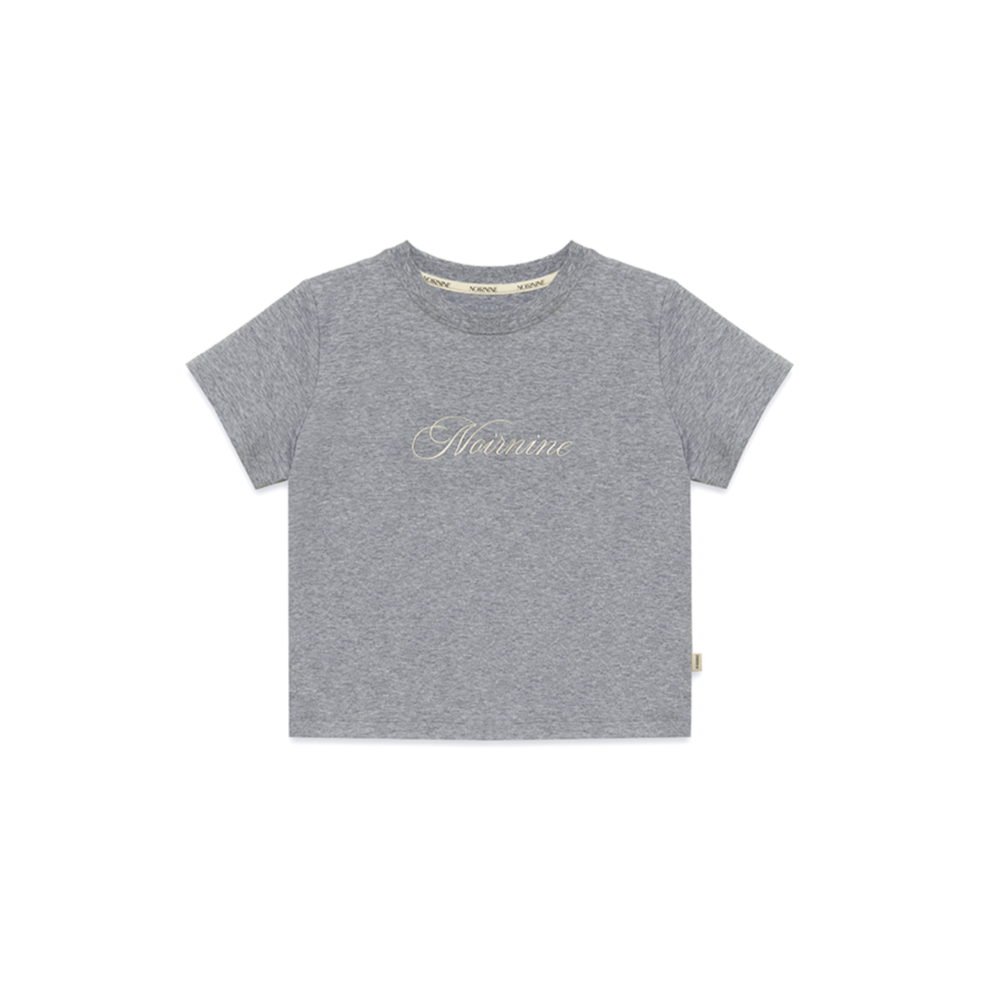 [NOIRNINE] Noir Supima Cotton T-shirts [GREY]