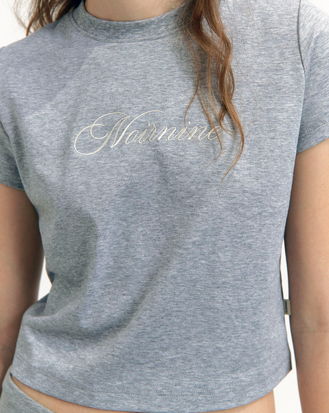 [NOIRNINE] Noir Supima Cotton T-shirts [GREY]