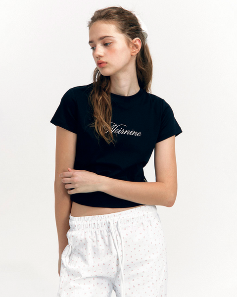 [NOIRNINE] Noir Supima Cotton T-shirts [BLACK]