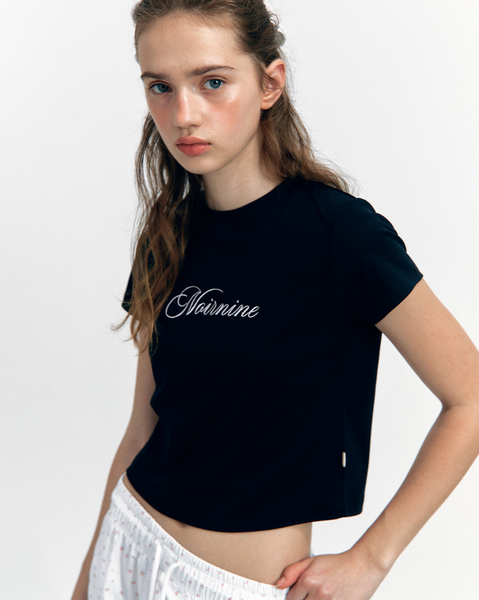 [NOIRNINE] Noir Supima Cotton T-shirts [BLACK]