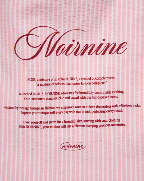 [NOIRNINE] Stripe Eco Bag [PINK]