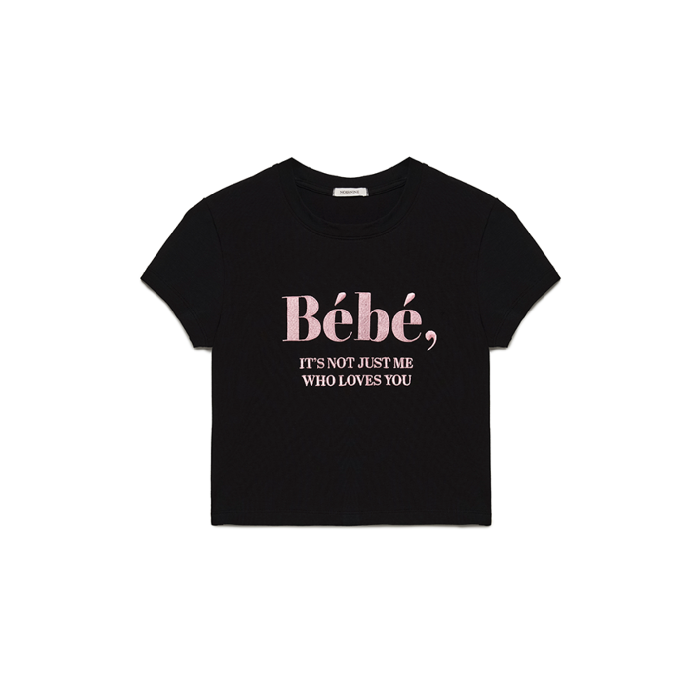 [NOIRNINE] Bébé Crop T-shirts [BLACK]