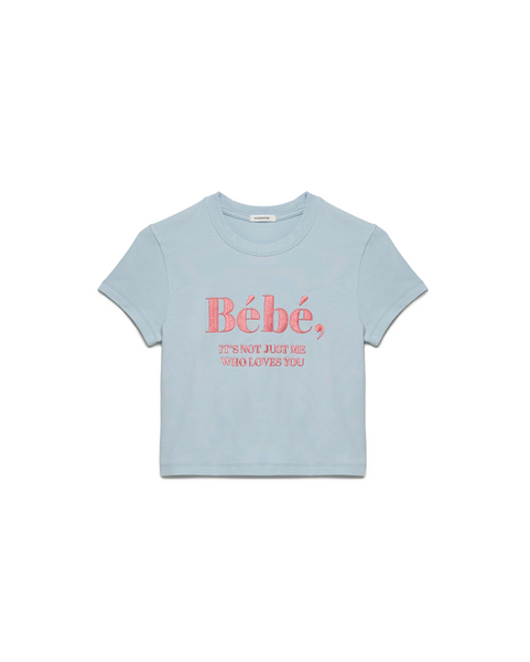 [NOIRNINE] Bébé Crop T-shirts [BLUE]