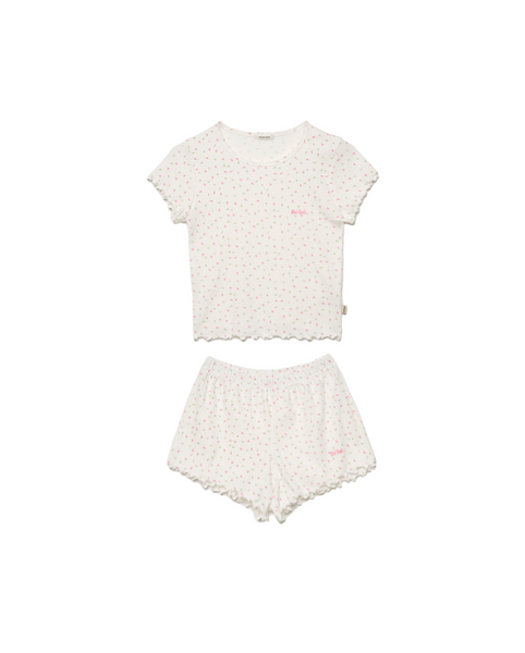 [NOIRNINE] Bébé Apple Pajama Set [WHITE]