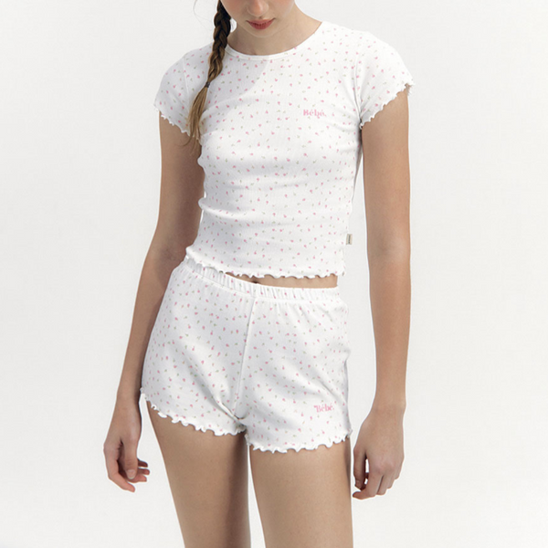 [NOIRNINE] Bébé Apple Pajama Set [WHITE]