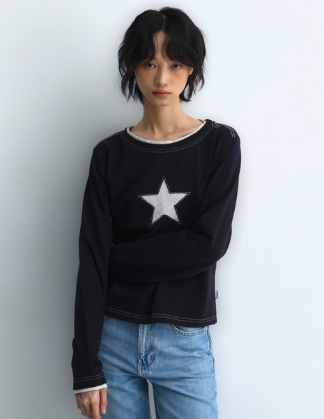 [BadBlue] My Little Star L/S Navy