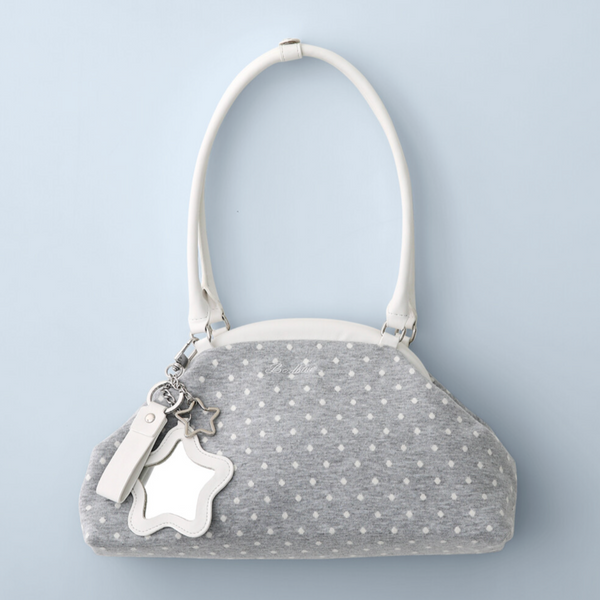 [BadBlue] Dot Cozy Dumpling Bag Gray