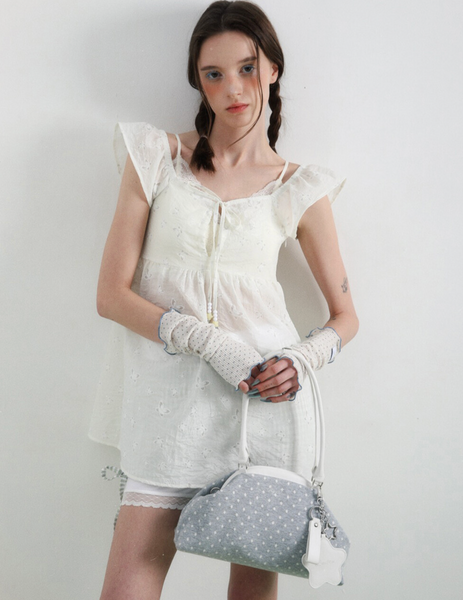 [BadBlue] Dot Cozy Dumpling Bag Gray