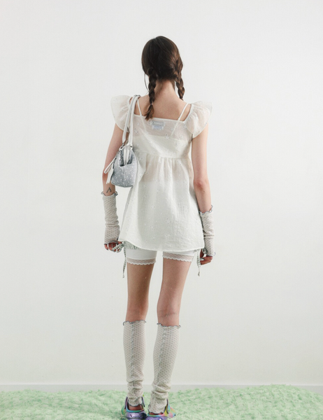 [BadBlue] Dot Cozy Dumpling Bag Gray