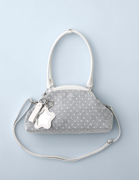[BadBlue] Dot Cozy Dumpling Bag Gray