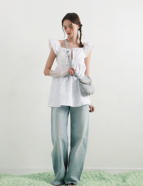 [BadBlue] Dot Cozy Bao Bag Gray