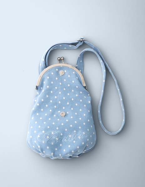 [BadBlue] Dot Cozy Bao Bag Skyblue