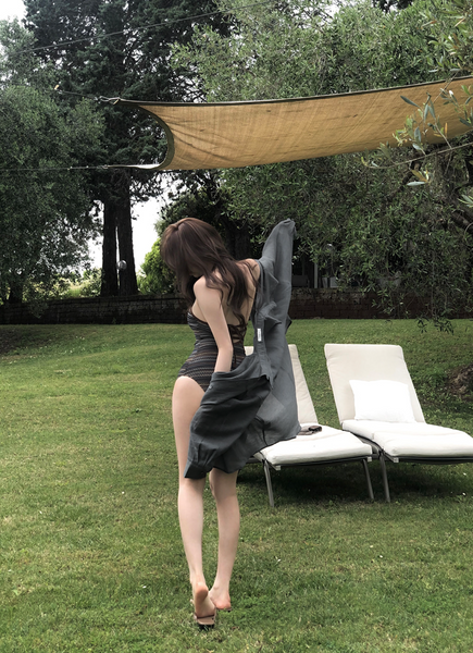 [SLOWAND] Ethnic Mood Knit Monokini