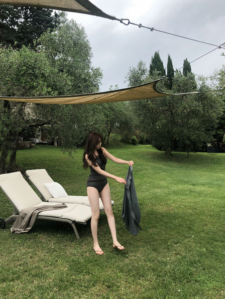 [SLOWAND] Ethnic Mood Knit Monokini