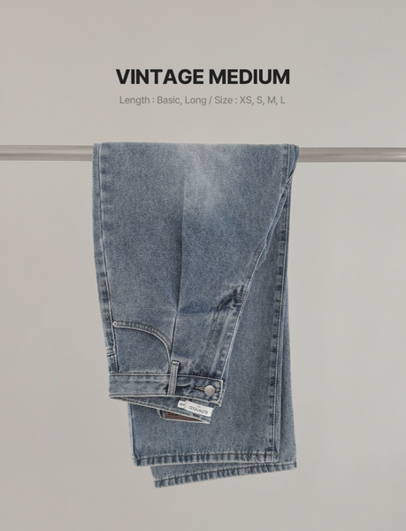 [SLOWAND] # SLOWMADE Daily Cover One Pintuck Denim Pants