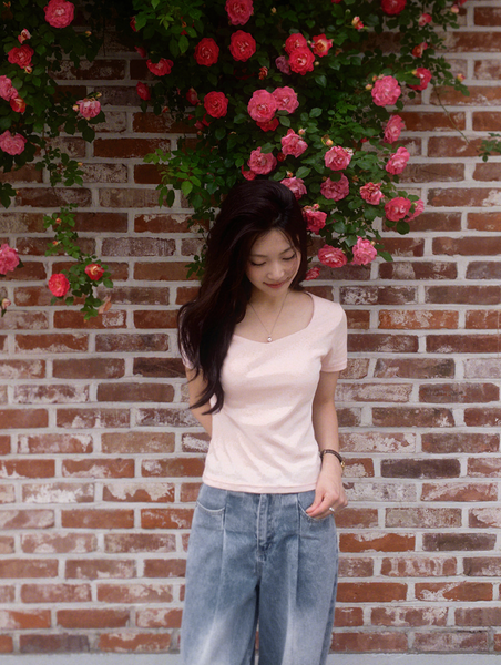 [SLOWAND] # SLOWMADE Daily Cover One Pintuck Denim Pants