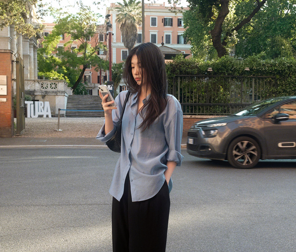 [SLOWAND] # SLOWMADE Summer Mood Shirt