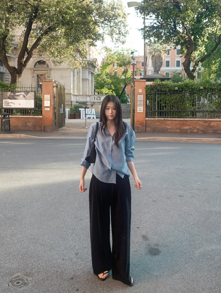 [SLOWAND] # SLOWMADE Summer Mood Shirt