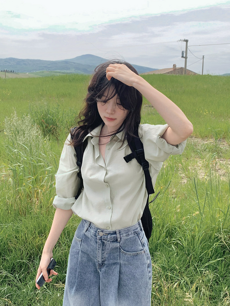 [SLOWAND] # SLOWMADE Summer Mood Shirt