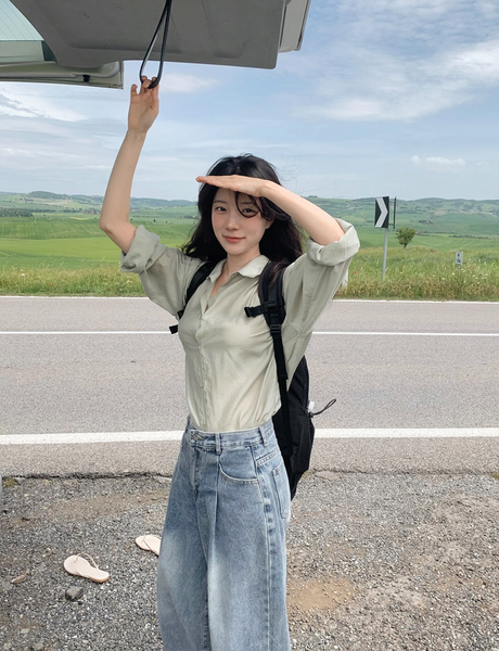 [SLOWAND] # SLOWMADE Summer Mood Shirt