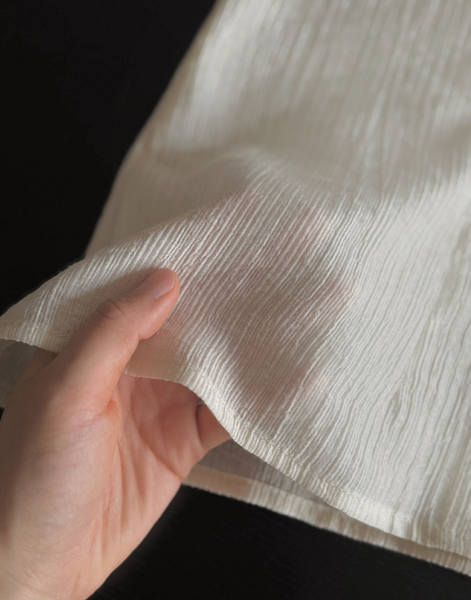 [SLOWAND] # SLOWMADE Summer Short-Sleeved Blouse