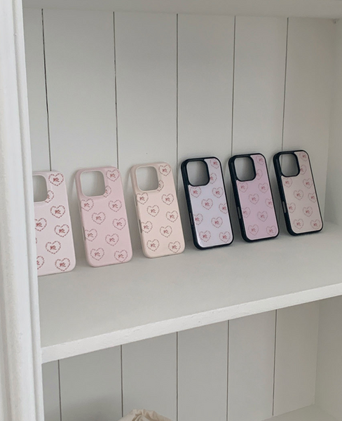 [Romantic Mood] Rosie Heart Glass Bumper Case