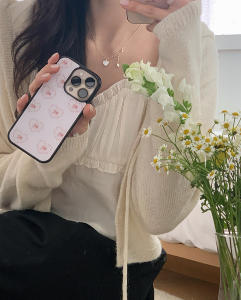 [Romantic Mood] Rosie Heart Glass Bumper Case