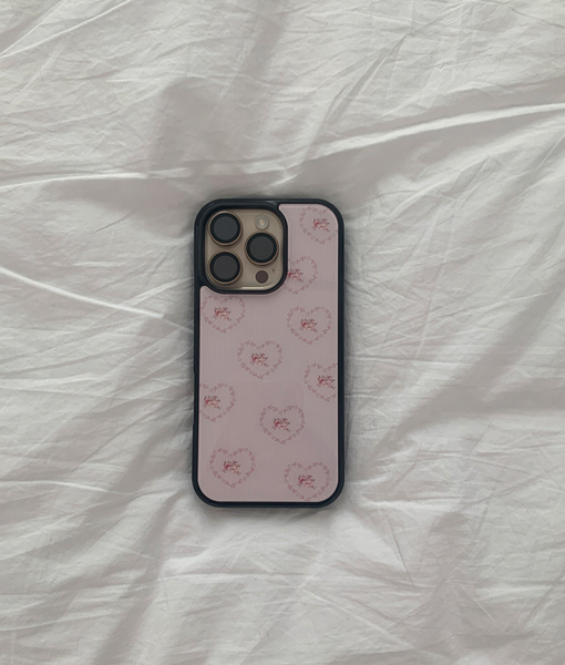 [Romantic Mood] Rosie Heart Glass Bumper Case