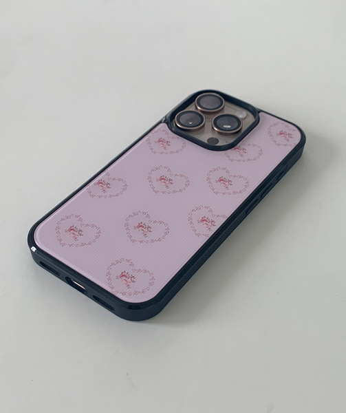 [Romantic Mood] Rosie Heart Glass Bumper Case