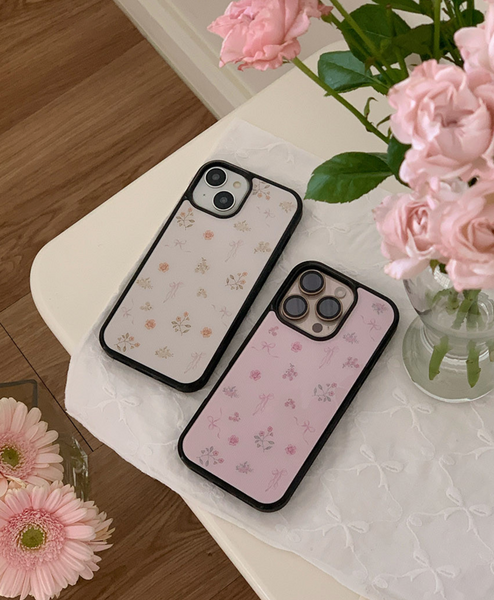 [Romantic Mood] Poetic Garden Glass Bumper Case